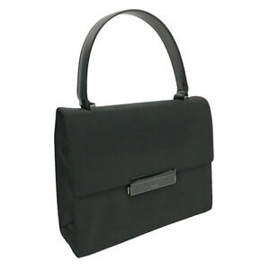 Prada Top Handle Handbag Black Tessuto Nylon